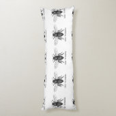 Bee Worker Honey Black Bumblebee Seitenschläferkissen (Rückseite (Vertikal))