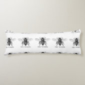 Bee Worker Honey Black Bumblebee Seitenschläferkissen (Vorderseite)