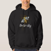 Bee Worthy Bumble Bee Design Hoodie (Vorderseite)