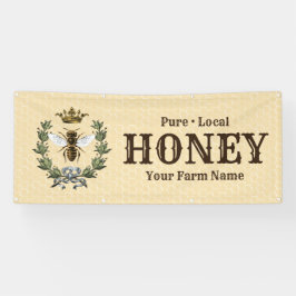 Bee Wreath und Crown Honey Banner