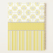 Bee Yellow and Gray Custom Planner Planer (Rückseite)
