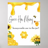 Bee Yellow Honey rät wie viele Baby Showspiele Poster (Vorne)