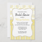 Bee Yellow und Gray Geometric Einladung (Vorderseite)