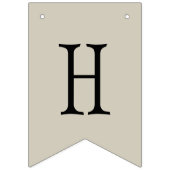 Bee Yellow und Gray Geometric Wimpelkette (Zweite Fahne)