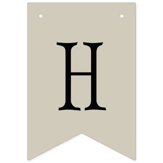 Bee Yellow und Gray Geometric Wimpelkette (Zweite Fahne)