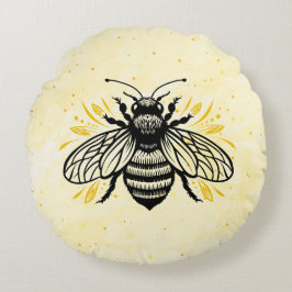 Bee-yond Beautiful Rundes Kissen