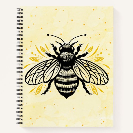 Bee-yond Beautiful Spiral Notebook Notizblock (Vorderseite)