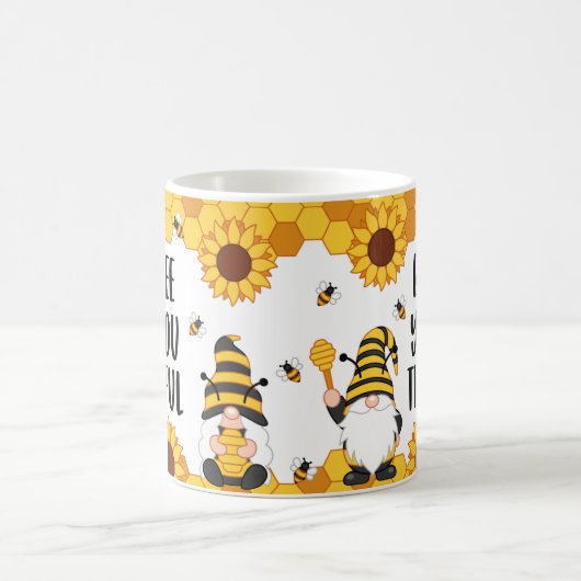 Bee you beautiful Gnome bee Hive Design Coffee Tas Kaffeetasse (Mittel)