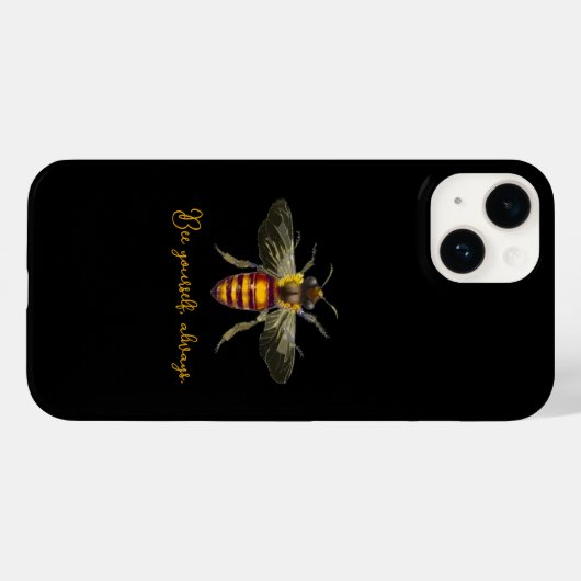 Bee Yourself  Case-Mate iPhone Hülle (Rückseite (Horizontal))