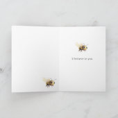 Bee Yourself Gold Honey Karte (Innenseite)