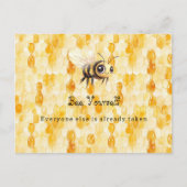 Bee Yourself Honey Postkarte (Vorderseite)