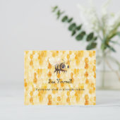 Bee Yourself Honey Postkarte (Stehend Vorderseite)