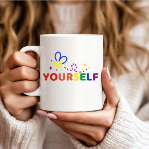 Bee Yourself Regenbogen-Stolz Süße Hummel Kaffee Kaffeetasse