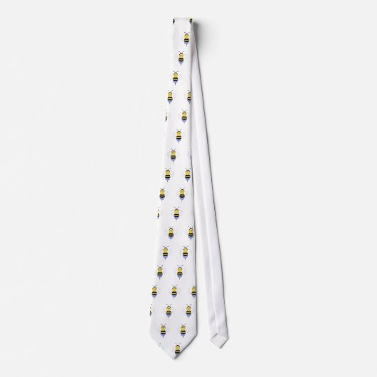BeeBee Bumble Bee Tiling Neck Tie Krawatte (Vorderseite)