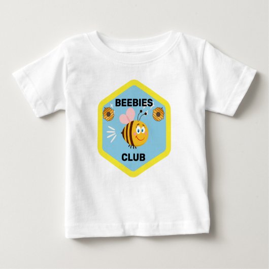 Beebies Club | Funny Personalisiert Template Baby T-shirt (Vorderseite)