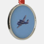 Beech B90 King Air Silbernes Ornament (Rechts)