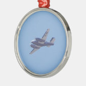 Beech B90 King Air Silbernes Ornament (Links)
