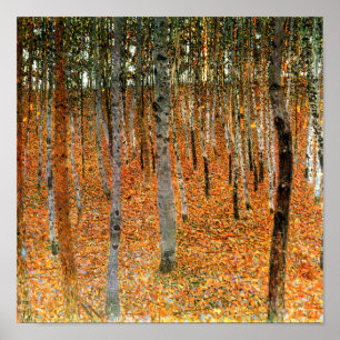 Beech Forest von Gustav Klimt Fine Art Poster Prin