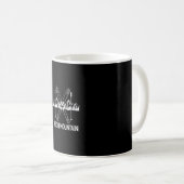 Beech Mountain North Carolina NC Retro Skiing Kaffeetasse (VorderseiteRechts)