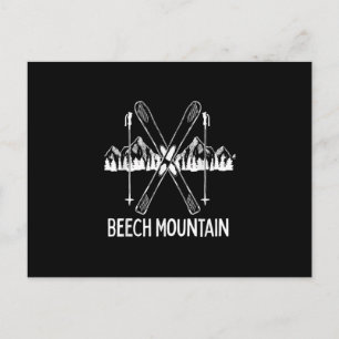 Beech Mountain North Carolina NC Retro Skiing Postkarte