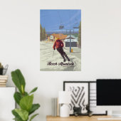 Beech Mountain North Carolina Skigebiet Reise Poster (Heimbüro)