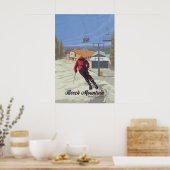 Beech Mountain North Carolina Skigebiet Reise Poster (Küche)