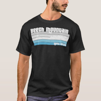 Beech Mountain North olina NC Retro Skifahren Wand T-Shirt