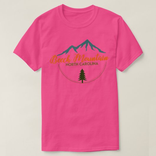 Beech Mountain Retro Abenteuer Skifahren Snowboard T-Shirt (Design vorne)