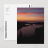 Beech Mountain Twilight Acadia Nationalpark Postkarte (Vorne/Hinten)