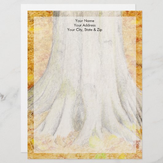 Beech Tree Briefbogen (Vorne/Hinten)