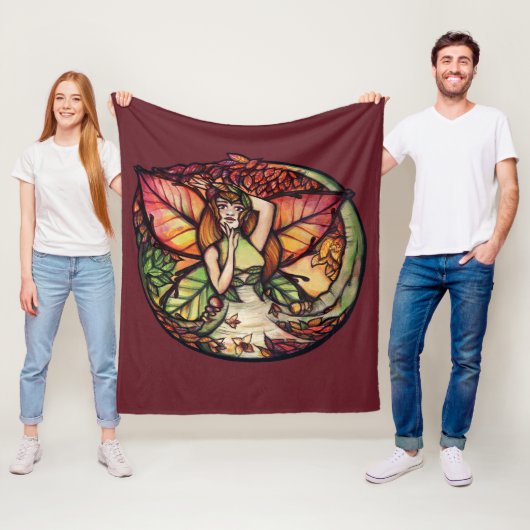 Beech Tree Fairy Nature Lovers Fleecedecke (Beispiel)