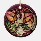 Beech Tree Fairy Nature Lovers Keramik Ornament (Hinten)