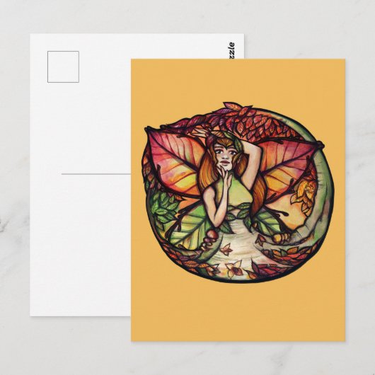 Beech Tree Fairy Nature Lovers Postkarte (Vorne/Hinten)