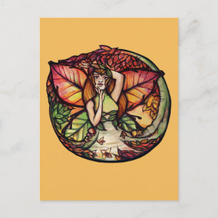 Beech Tree Fairy Nature Lovers Postkarte