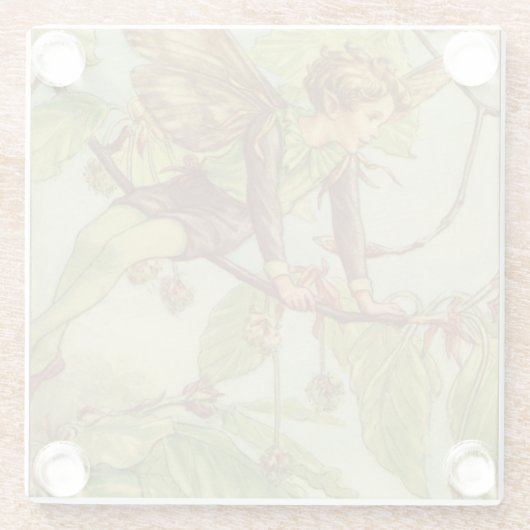 Beech Tree Fairy von Vision Studio Glasuntersetzer (Rückseite)