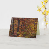 Beech Tree Forest Birthday Karte (Gelbe Blume)