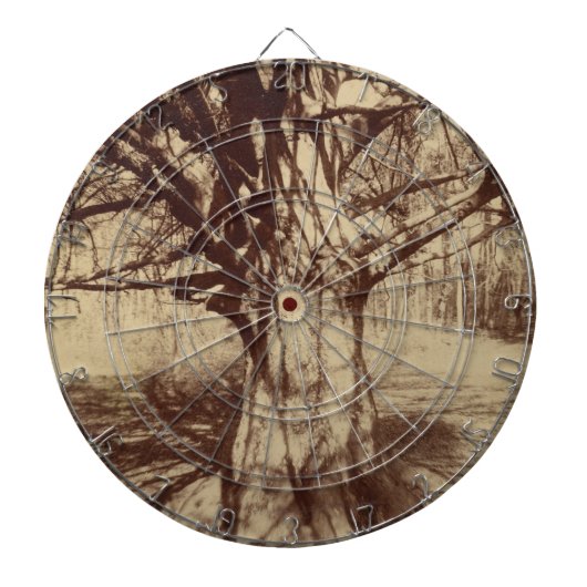 Beech Tree (von Eugène Atget) Dartscheibe (vorne)