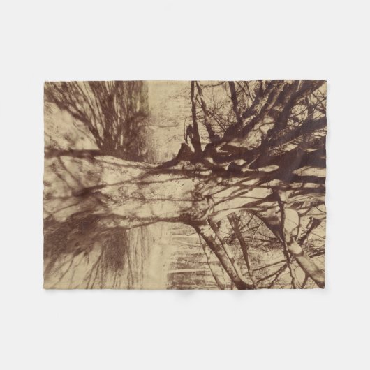 Beech Tree (von Eugène Atget) Fleecedecke (Vorderseite (Horizontal))