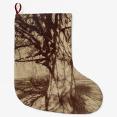Beech Tree (von Eugène Atget) Großer Weihnachtsstrumpf (Vorderseite)