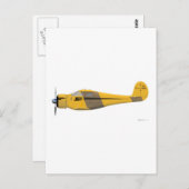 Beechcraft D-17 Staggerwing Postkarte (Vorne/Hinten)