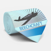 Beechcraft Flugzeuge Krawatte (Gerollt)