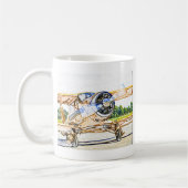 Beechcraft Staggerwing Veteranenflugzeug Kaffeetasse (Links)