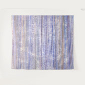 Beechwood Blue Watercolor Abstrakt Wandteppich (Vorderseite (Horizontal))