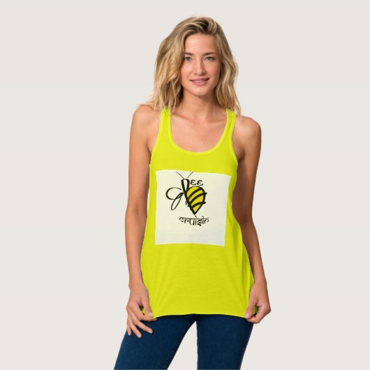 BeeCruisin Women's RacerBack Tank Top (Vorderseite Vollansicht)