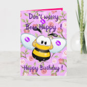 Beee Happy Karte (Vorderseite)