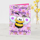 Beee Happy Karte (Gelbe Blume)