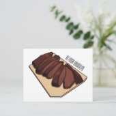 Beef brisket cartoon illustration  postkarte (Stehend Vorderseite)