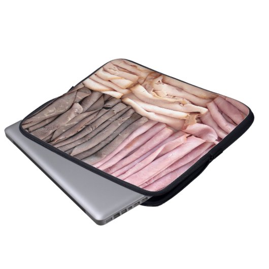 Beef Ham Turkey Platter Laptopschutzhülle (Vorne Knopf)