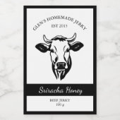 Beef Jerky Label Lebensmitteletikett (Einzelnes Label)