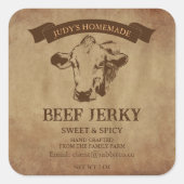 Beef Jerky Label Sticker (Vorderseite)